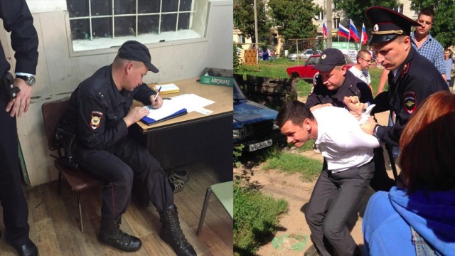 Илье Яшину выписали протокол и отпустили из полиции. задержание Кострома оппозиция