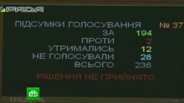 Украинские депутаты не смогли отправить в отставку правительство Яценюка