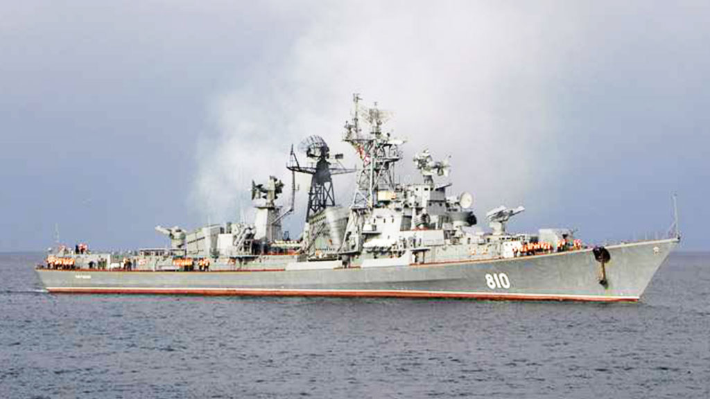 Фрегат ВМФ Российской Федерации «Сметливый» вошел в Средиземное море