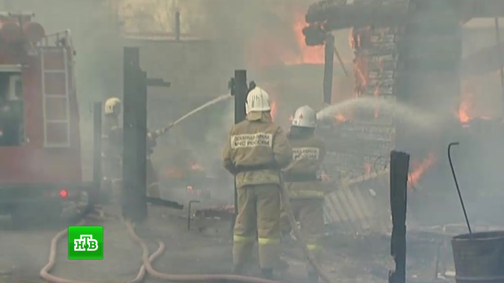 В деревне в Красноярском крае сгорели сразу восемь домов