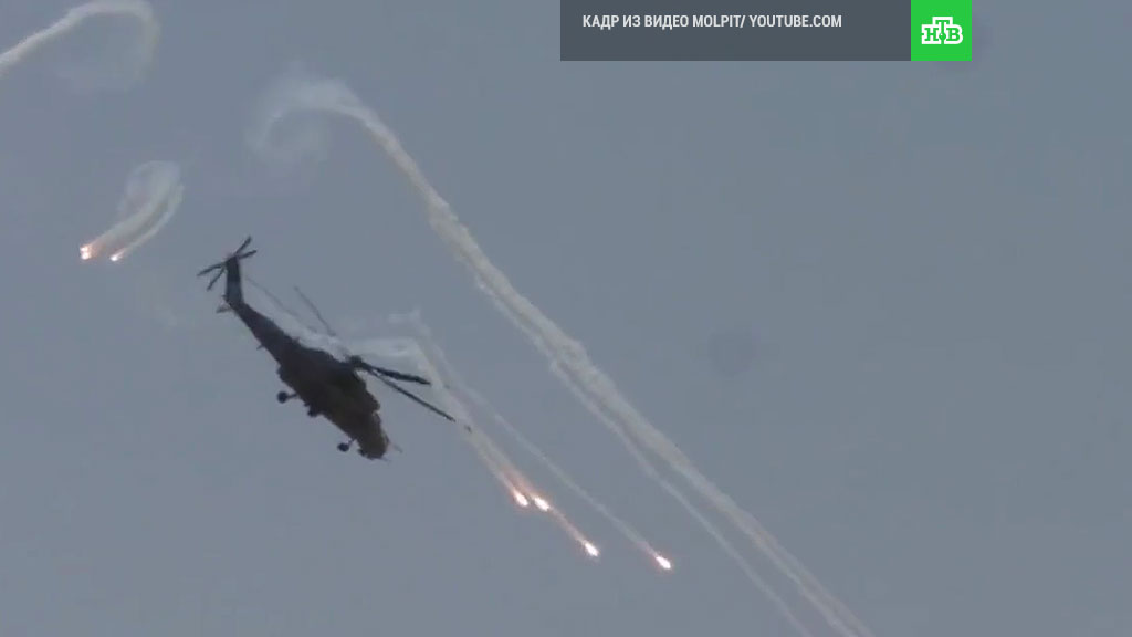 シリア武装勢力LIHにロシアのヘリコプターをビデオ会議空爆の公開された映像