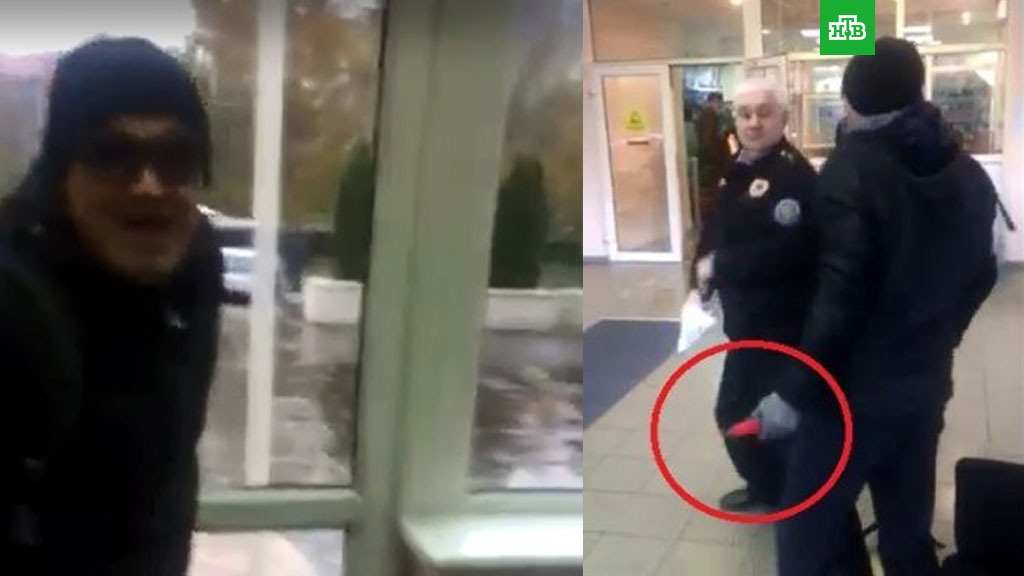 Неизвестный в Калининграде пытался напасть с ножом на охранника и сотрудника телекомпании