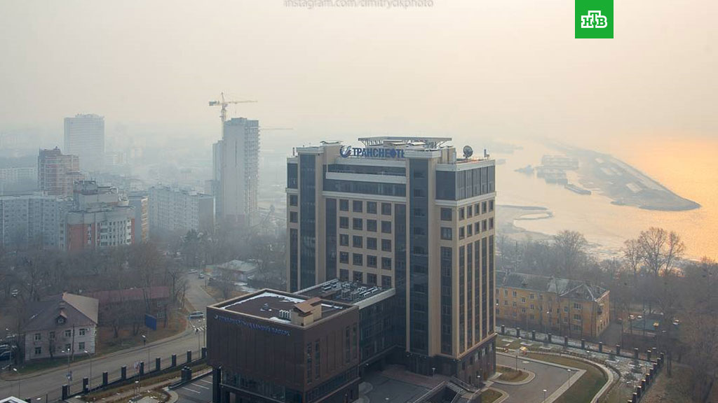 Хабаровск вновь окутало дымом от лесных пожаров