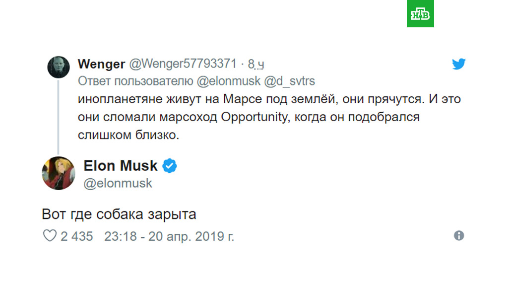 Вот где собака зарыта Илон Маск пообщался с подписчиками на русском