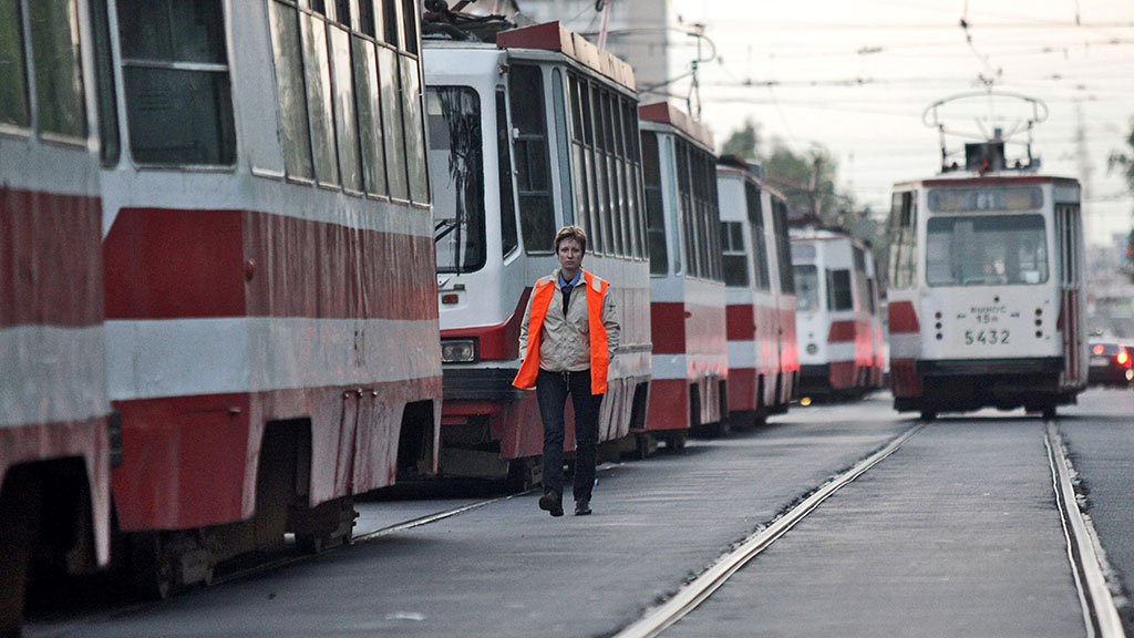 Трамвай в москве фото