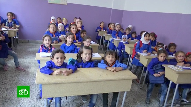 Российские военные привезли сирийским школьникам ранцы и канцтовары.Сирия, армия и флот РФ, войны и вооруженные конфликты, гуманитарная помощь, дети и подростки, образование, школы.НТВ.Ru: новости, видео, программы телеканала НТВ