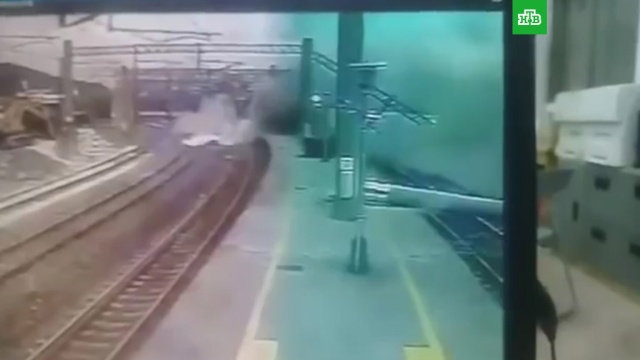 Подборка аварий на жд путях видео