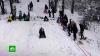 Снегопадам и морозам на юге России радуются дети и продавцы лопат