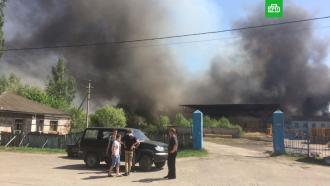 В Ульяновской области загорелись склад и 5 домов