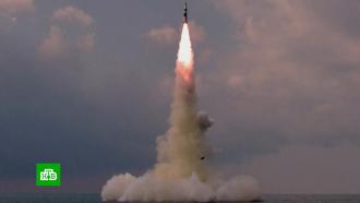 КНДР показала кадры запуска баллистической ракеты