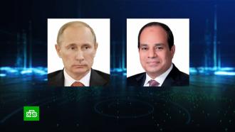 Путин обсудил с президентом Египта двустороннее сотрудничество и строительство АЭС