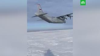 Пролетевший в нескольких метрах от сибиряка военный самолет попал на видео